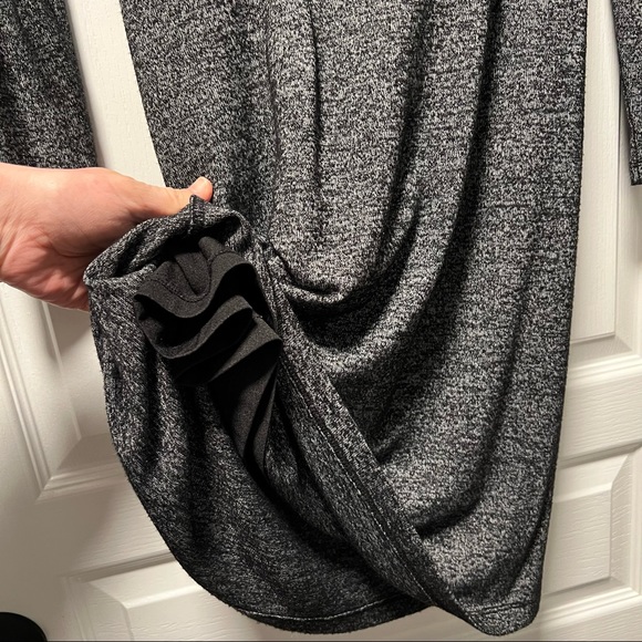 LOFT Long Sleeve Grey Dress -Size S - Picture 6 of 9
